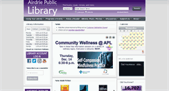 Desktop Screenshot of airdriepubliclibrary.ca